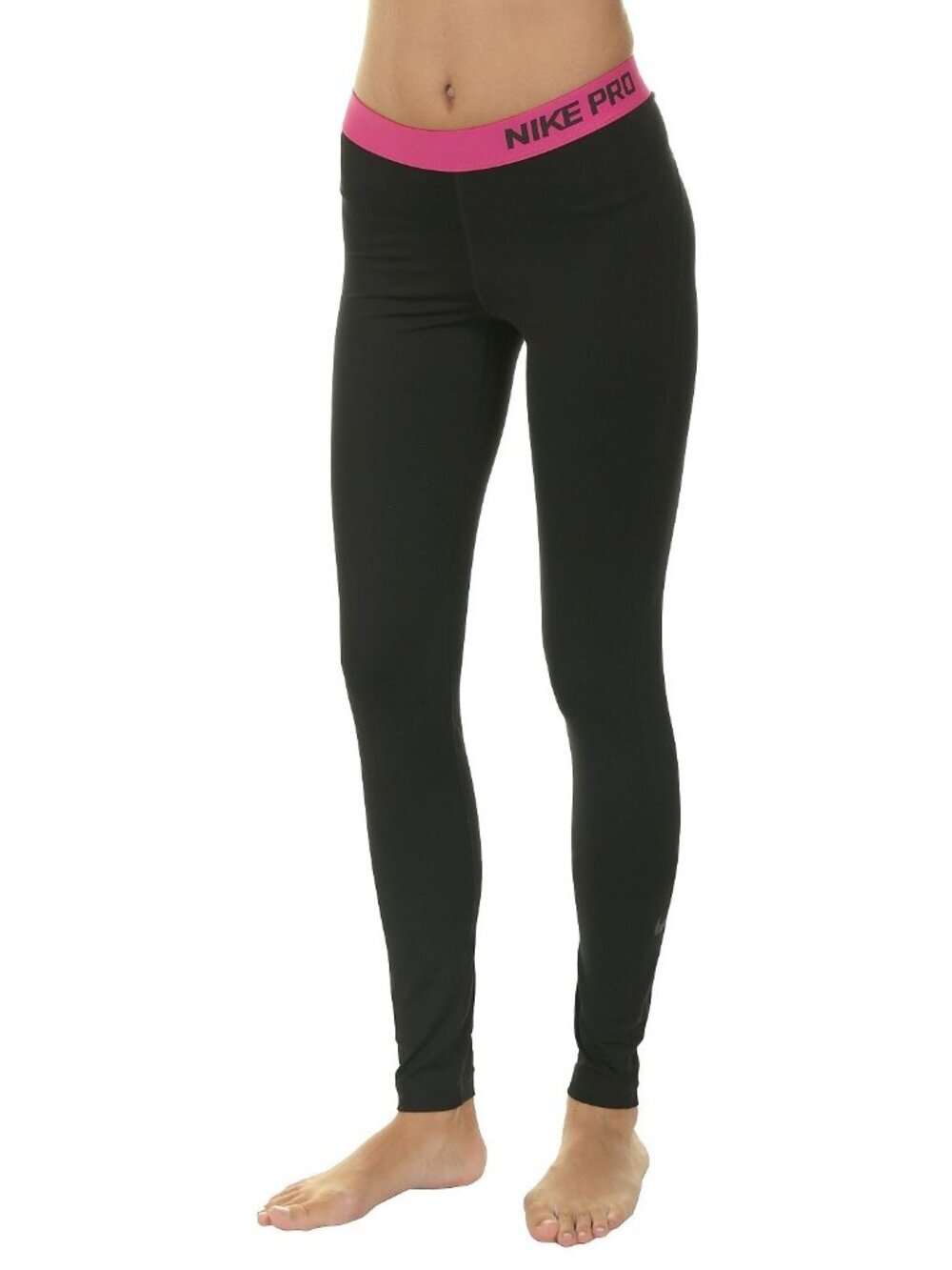 Nike Pro Black Full Length Leggings Women Size S/M